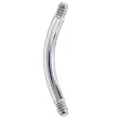 14 Gauge 316L Stainless STEEL Curved Barbell 3/8"