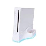 Premium 4-IN-1 Docking Station for Nintendo Wii Charger for Wii Remotes and Cooling Fan