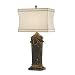 Currey and Company 6588 Tortoise/Brass Lillian August Festoon Table Lamp with Ivory S...