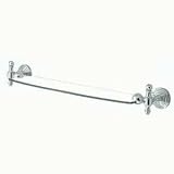 Allied Brass Retro-Wave 24" Glass Shelf in Polished Nickel
