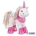 rainbow unicorn ganz webkinz plush animal
