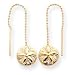 14k Sand Dollar Threader Earrings
