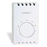 Cadet by Honeywell T410A Single Pole Bi-Metal 22 AMP Wall Mount Thermostat for Baseboard or In-Wall Fan Heaters, Almond