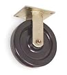 Industrial Grade 1NVK9 Rigid Caster, 5 In, 1000 Lb, Phenolic