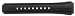 TechnoMarine MoonSun 20-mm Black Silicon Rubber Strap with Single-Buckle #3470