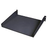 2U Flat Shelf, Black