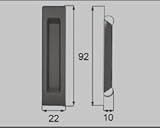 LIXIL部品 窓・サッシ用部品 引手 断熱(樹脂)商品：引手(小)[AZGB0001] シルバー[AZGW0001]