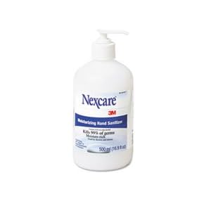 3M H9222 Nexcare Moisturizing Hand Sanitizer, 16.9-oz. Pump Bottle