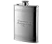 Personalized 8 Oz Mirror Finish Goth Patterned Stainless Steel Flask