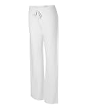 Bella Stretch French Terry Lounge Pant. 7217,Large,White