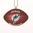 Miami Dolphins 1.75" Resin Football Christmas Ornament - NFL Football