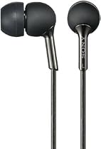 Sony Mdr-Ex55/Blk Ex Earbuds Headphones with Silicon Housing (Black)