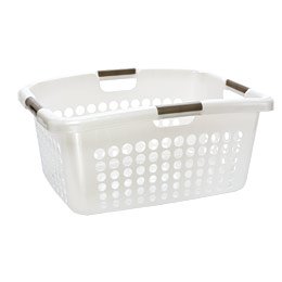 Comfort Grip Laundry Basket Pearl