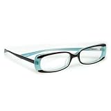 Barely Lucid Eyebobs Reading Glasses - Aqua and Maroon