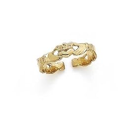14k Claddagh Toe Ring by 
