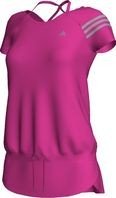 Adidas Damen Tank-Top Clima365 Long, pink/metallic silver, 38