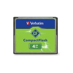 Verbatim Corporation : Compact Flash Card, 4GB -:- Sold as 2 Packs of - 1 - / - Total of 2 Each