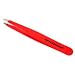 Tweezerman Slant Stainless Steel Tweezer Red