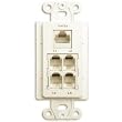 Almond Data/Telephone/Coax Combination Faceplates