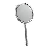 Hand Held Mirror In Chrome With 5x Magnification Famego