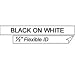 Brother Black on White 1/2 in P-Touch Tape Model TZFX231 Brother Black on White 1/2 in P-Touch Tape Model TZFX231