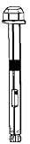 ANCHR LOK/BLT1/4X2.25B40