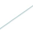 16" 2mm Round Light Blue Rubber Necklace