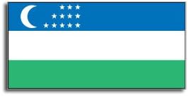 UZBEKISTAN Flag - Window Bumper Laptop Sticker