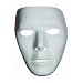 Male Blank No Face Plastic Mask