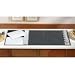 Jenn-Air 43 Inch Modular Triple Electric Downdraft Cooktop with Variable-Speed Ventilation Fan (MODULES SOLD SEPARATELY): White