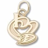 Anaheim Ducks I Heart Foot Charm - 10KT Gold Jewelry