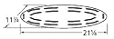 Great Outdoors and Uniflame Grill Stainless Steel Heat Plate, 97301