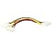 6IN Internal Y Power Splitter 4PIN Male To 2 4PIN Sok