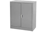 Counter High Metal Storage Cabinet 36x18x42 Gray