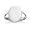 Sterling Silver Oval Engravable Ring with 