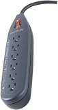 Belkin PureAV F9A600fc06 6-Outlet Home Theater Surge Protector (Gray/Silver)