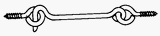 National #N117-846 1-1/2 Hook & Eye