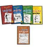 Diary of a Wimpy Kid Complete 5-Book Set: Diary of a Wimpy Kid, Rodrick Rules, The Last Straw, Dog D