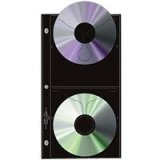 Archivalware Archival CD/DVD Storage Pages, 4 CD's Per Page, Pack Of 12.