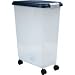 IRIS Airtight Pet Food Storage Container, 45 Quart, Blue