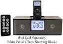 Maxx Digital White AM-FM Clock Radio With iPod Docking Station