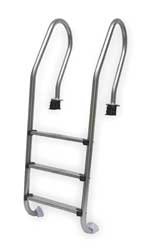 Dayton 2ZTP9 Ladder, Pool, 4 Stainless Steel Steps