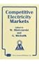 Competitive Electricity Markets