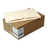 Recycled File Jacket, Back Tab is 1/2 High, Flat, Legal, Manila, 100/Box SJPS11310