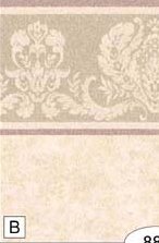 Dollhouse Wallpaper" Damask Beige Marble B "