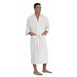 Canyon Rose Waffle Weave Robe - M/L - Natural Thumbnail Image