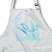 Aqua Tulip Live, Laugh, Love- Flowers- Inspirational Words - BLACK Full Length Apron With Pockets 22w X 30l