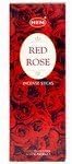 Red Rose - 20 Stick Hex Tube - HEM Incense