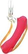 Sterling Silver Enameled Hotdog Charm