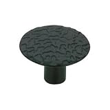 1 1/16'' Dia Metal Knob - Black
